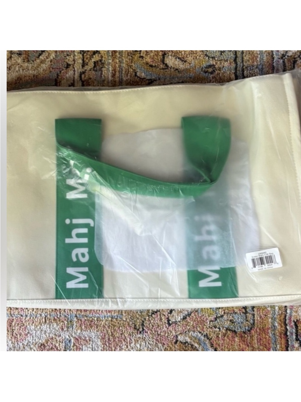 Oh My Mahjong Kelly Green Mahj It All tote bag new - Picture 2 of 2